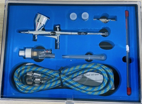 แอร์บรัสเซ็ท Airbrush Set Tip 3 Cup Spray Gun
